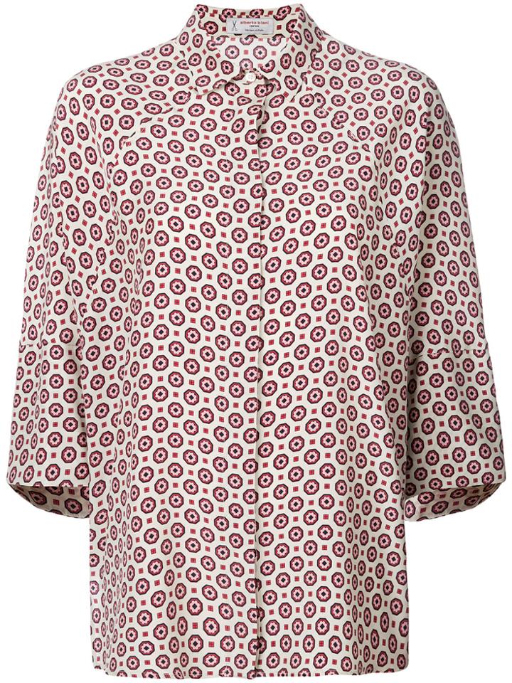 Alberto Biani Concealed Front Shirt - Nude & Neutrals