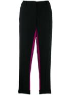 Nº21 Inside-stripe Tailored Trousers - Black