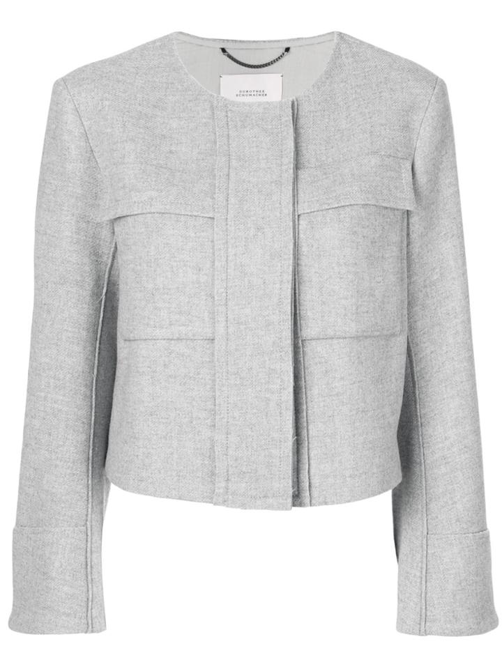 Dorothee Schumacher Cropped Jacket - Grey