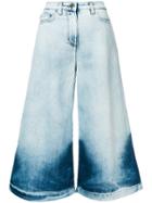 Love Moschino Washed Wide-leg Jeans - Blue