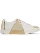 Emporio Armani Classic Sneakers With Mirror Detail - White