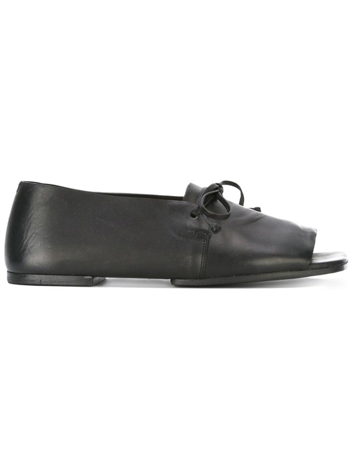 Marsèll Open Toe Ballerina Shoes - Black