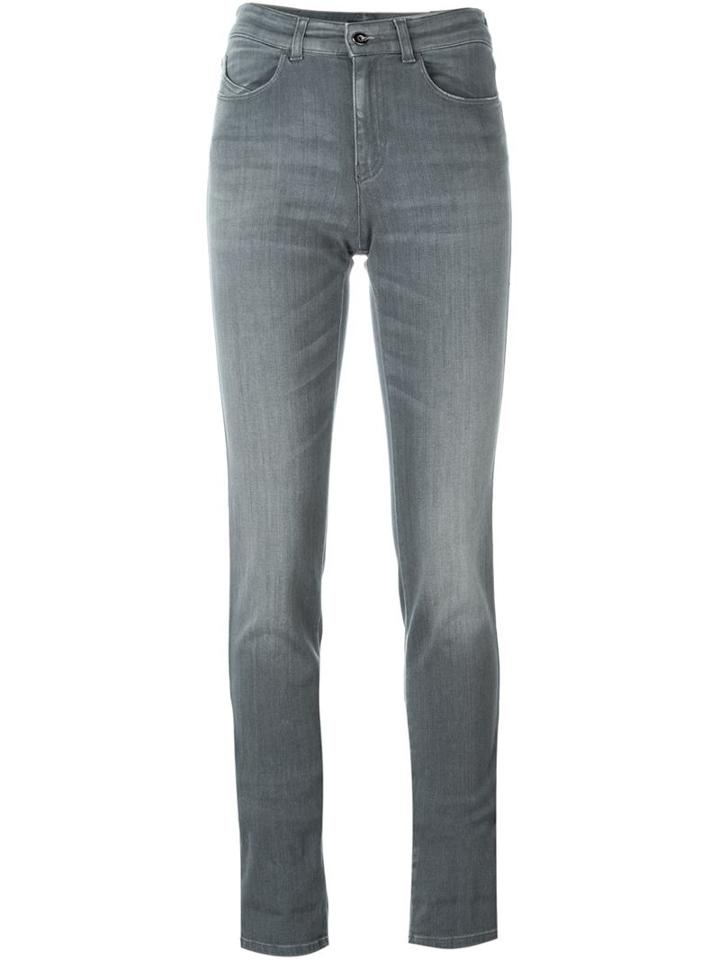 Armani Jeans Slim Fit Jeans, Women's, Size: 28, Grey, Cotton/polyester/spandex/elastane