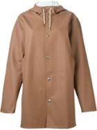 Stutterheim Hooded Raincoat, Women's, Size: Xxs, Brown, Cotton/polyester/pvc