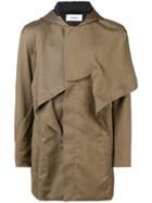 Chalayan Hooded Military Jacket - Yellow & Orange