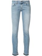 Rag & Bone /jean Faded Skinny Jeans, Women's, Size: 27, Blue, Cotton/polyurethane