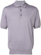 Lanvin Knitted Polo Shirt - Purple