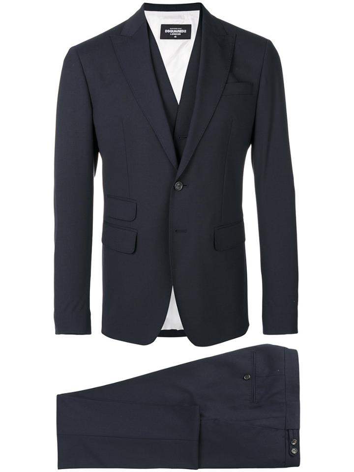Dsquared2 Three Piece Suit - Blue
