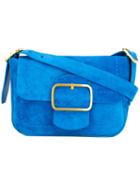 Tory Burch - Sawyer Shoulder Bag - Women - Suede - One Size, Blue, Suede