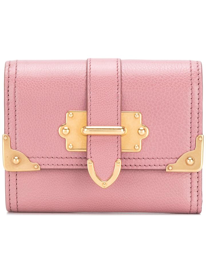 Prada Cahier Wallet - Pink & Purple