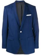 Boss Hugo Boss Fitted Suit Jacket - Blue