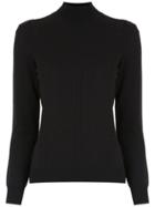 Nk Knitted High Neck Top - Black