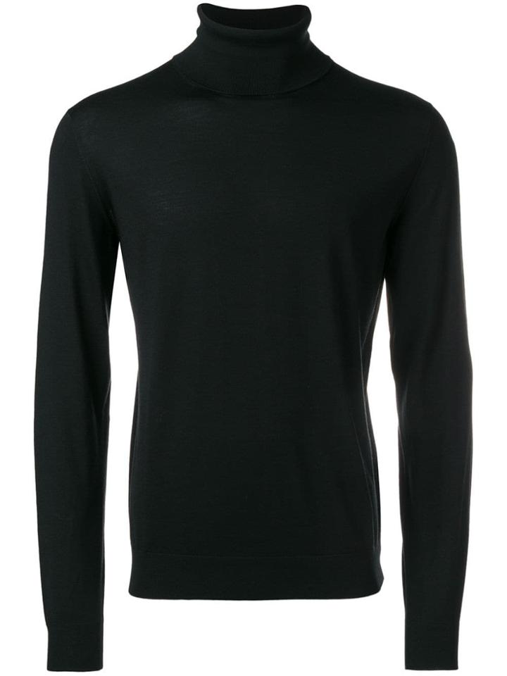 Brioni Roll Neck Jumper - Black