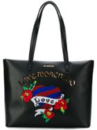 Love Moschino Sequin Embroidered Tote - Black