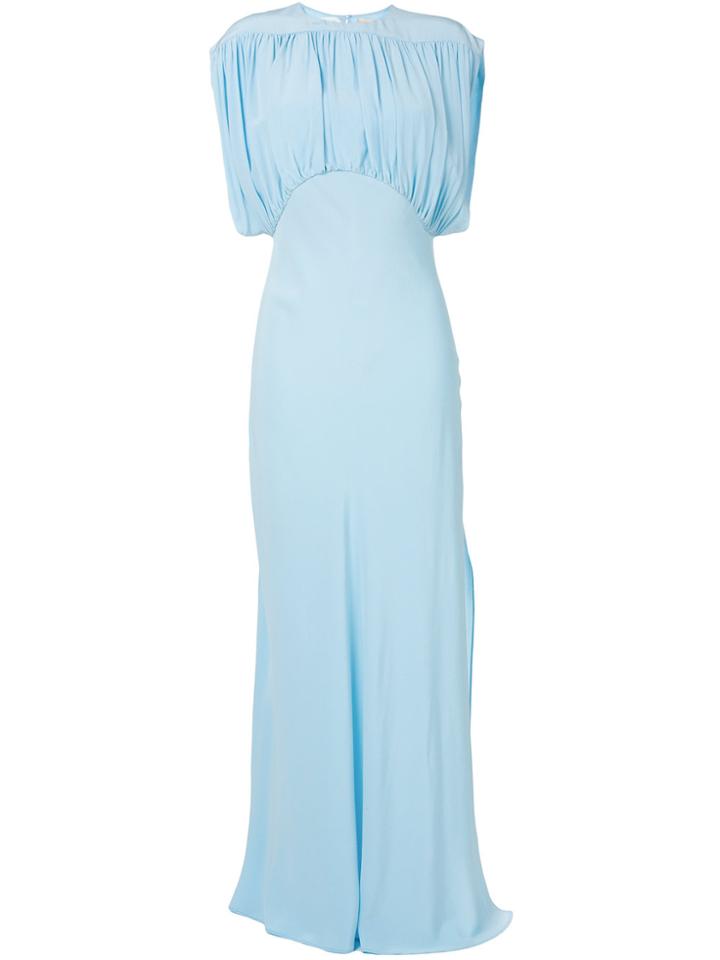 Erika Cavallini Gathered Maxi Dress - Blue