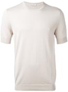 Paolo Pecora - Knit T-shirt - Men - Silk/cotton - Xl, Nude/neutrals, Silk/cotton
