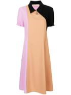 Marni Colourblocked Dress With Collar - Multicolour