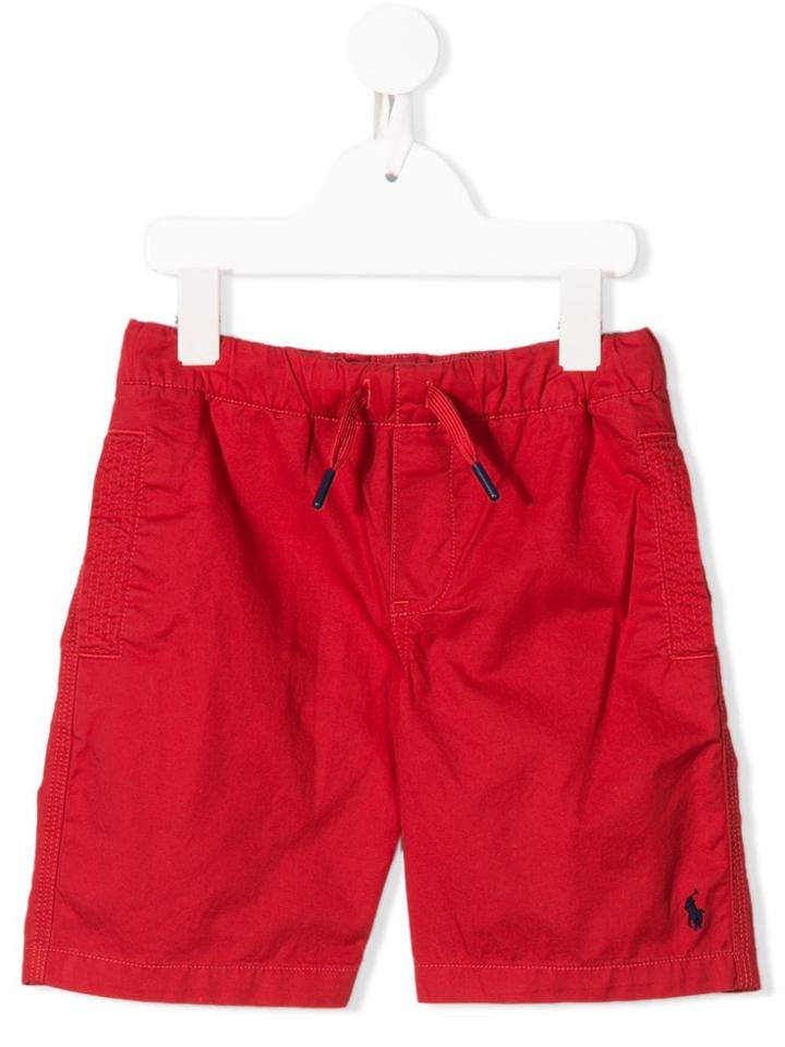 Ralph Lauren Kids Drawstring Waist Shorts - Red
