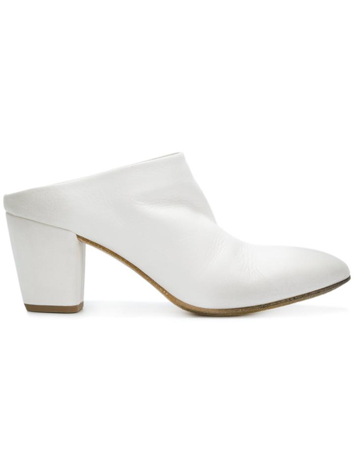 Marsèll Chunky Heel Mules - White