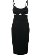 Victoria Beckham Cut-out Fitted Dress - Black