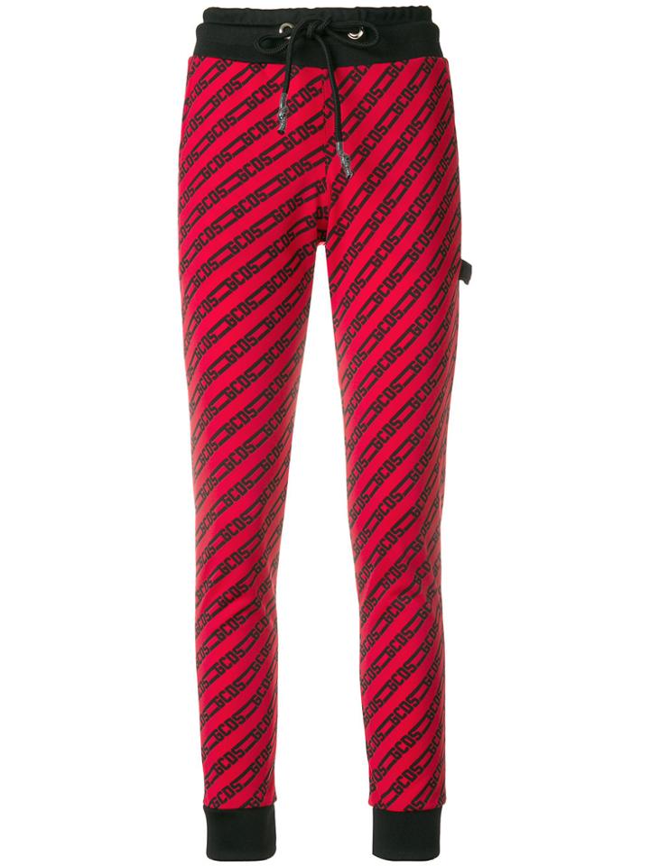 Gcds Printed Track Pants - Red