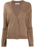 Brunello Cucinelli V-neck Cardigan - Brown