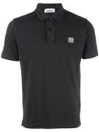 Stone Island Logo Patch Polo Shirt, Men's, Size: Xxl, Grey, Cotton