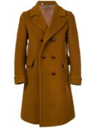 Doppiaa Double Breasted Peacoat - Brown