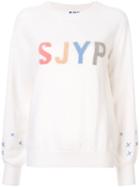 Sjyp Logo Intarsia Jumper - White