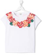 Kenzo Kids Floral Print T-shirt - White