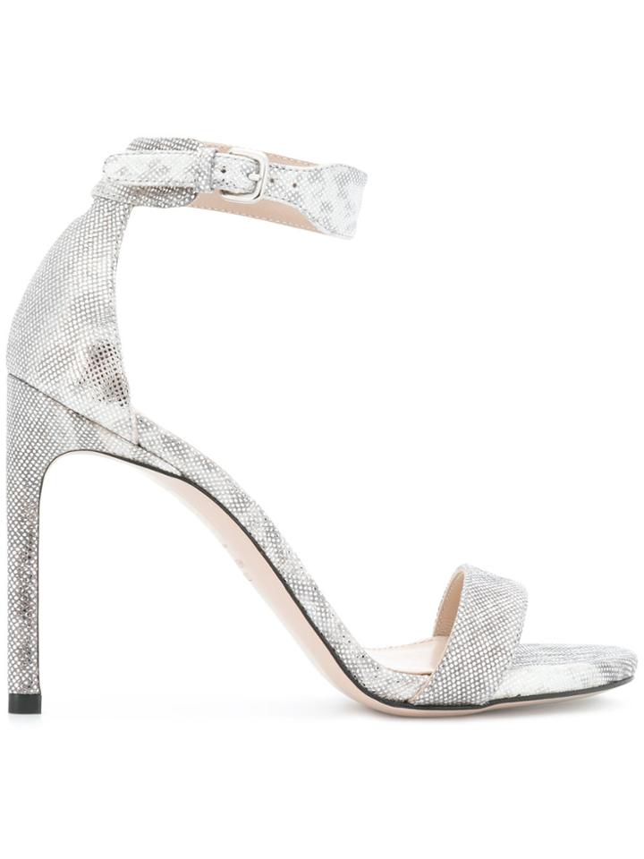Stuart Weitzman Backup Sandals - Metallic