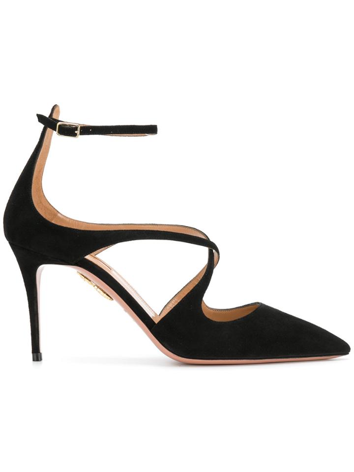 Aquazzura Hill 85 Pumps - Black