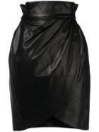 Versace High-waist Wrap Skirt - Black