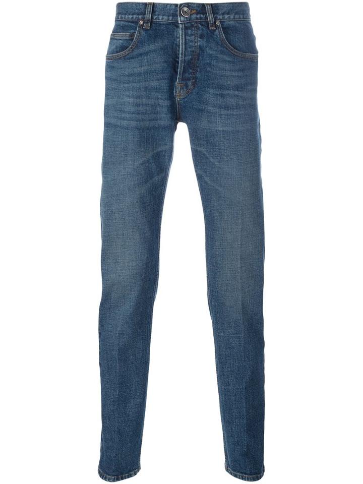 Eleventy Straight Regular Jeans, Men's, Size: 30, Blue, Cotton/spandex/elastane