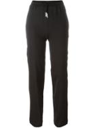 Eleventy Drawstring Trousers, Women's, Size: 44, Black, Viscose/spandex/elastane