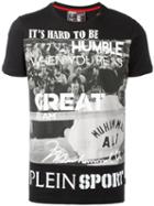 Plein Sport Muhammad Ali T-shirt, Men's, Size: Small, Black, Cotton