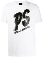 Ps Paul Smith Logo Print Crew Neck T-shirt - White
