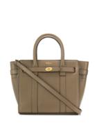 Mulberry Mini Zipped Bayswater Tote - Brown