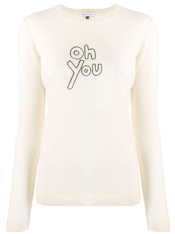 Bella Freud Oh You Cashmere Sweater - Neutrals