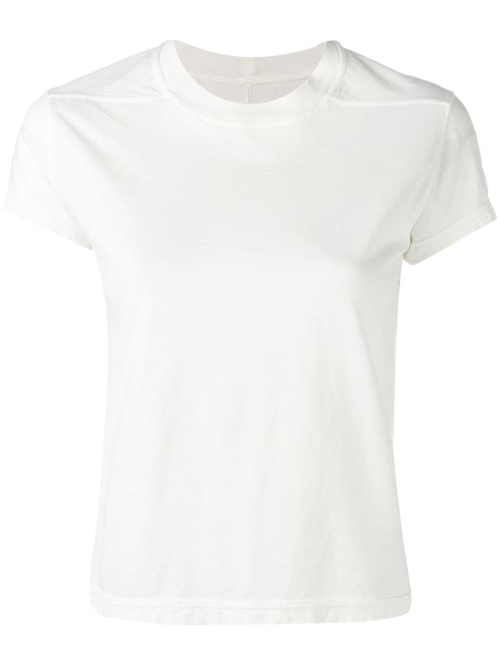 Rick Owens Drkshdw Cropped Casual T-shirt - White