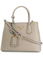 Prada Double Small Bag - Grey