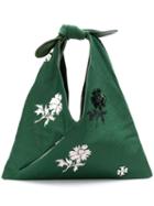 Coach Zoe Embellished Tie Tote - Green
