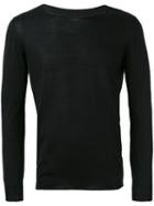 Roberto Collina - Boat Neck Longsleeved T-shirt - Men - Cotton - 50, Black, Cotton