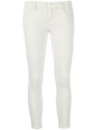 J Brand Cropped Mid-rise Skinny Jeans - White