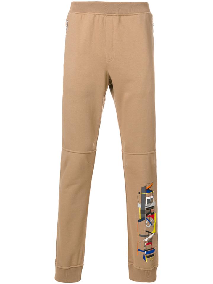 Versace Printed Track Pants - Nude & Neutrals