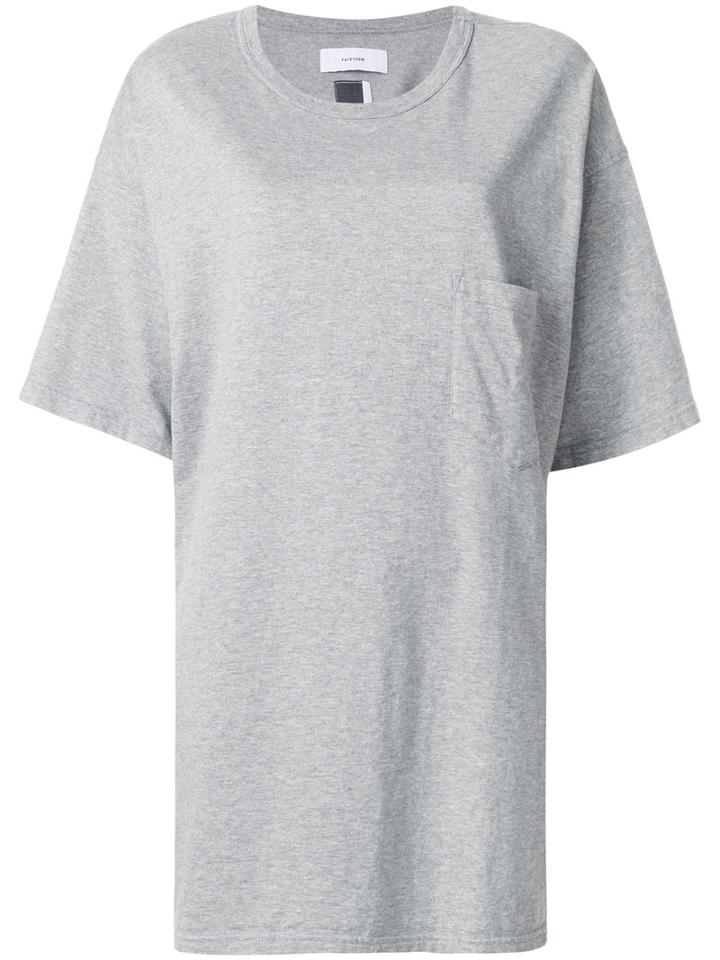 Facetasm - Oversized T-shirt - Women - Cotton - One Size, Grey, Cotton