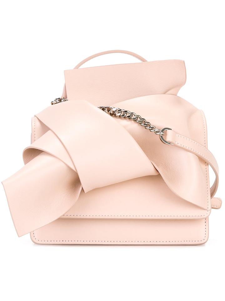 No21 Knotted Shoulder Bag, Women's, Nude/neutrals, Leather