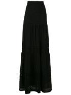 Martha Medeiros Yana Lace Maxi Skirt - Black
