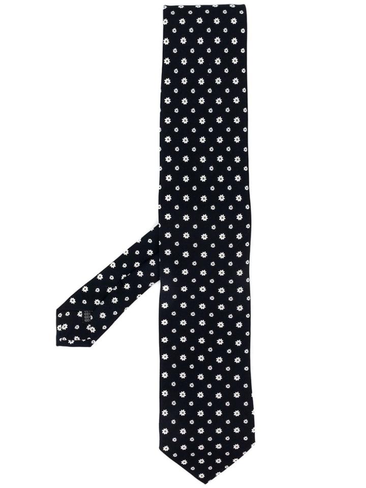 Fefè Small Flower Print Tie - Blue