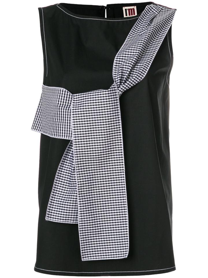 I'm Isola Marras Tie-around Sleeveless Blouse - Black